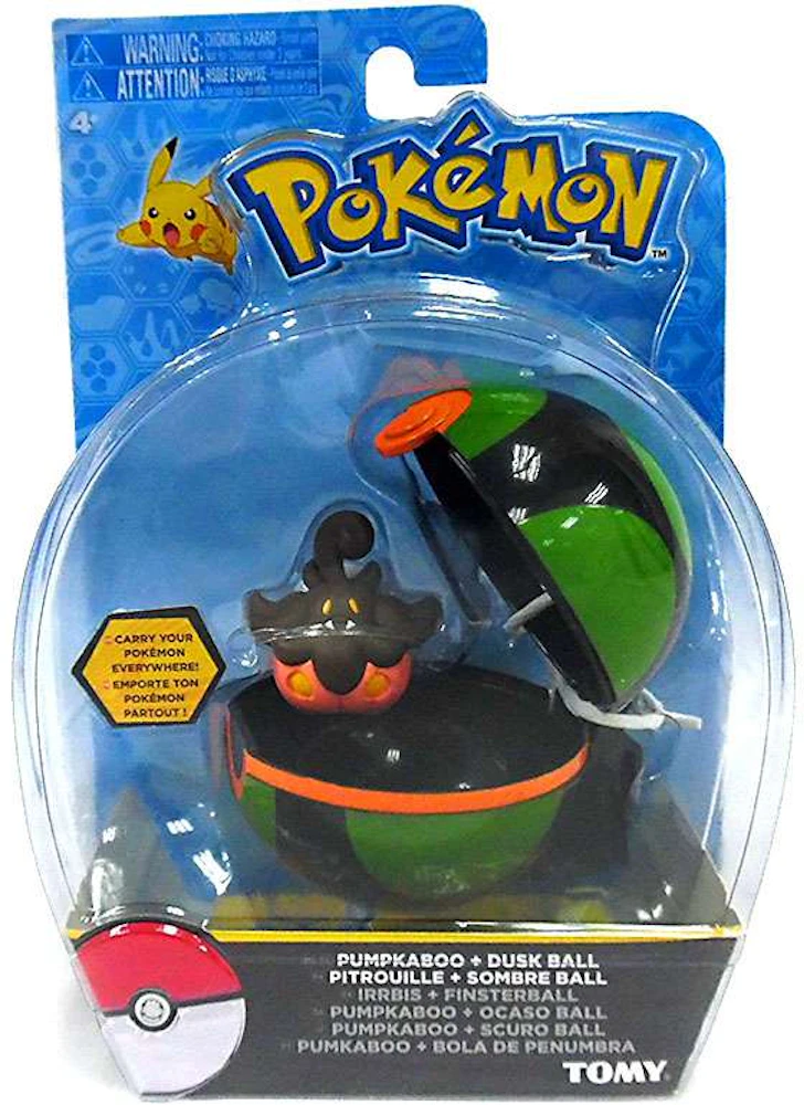 Tomy Pokemon Clip n Carry Pokeball Pumpkaboo & Dusk Ball Figure Set - IT