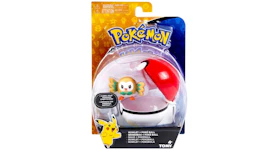 Tomy Pokemon Clip n Carry Pokeball Rowlet & Poke Ball Figure Set