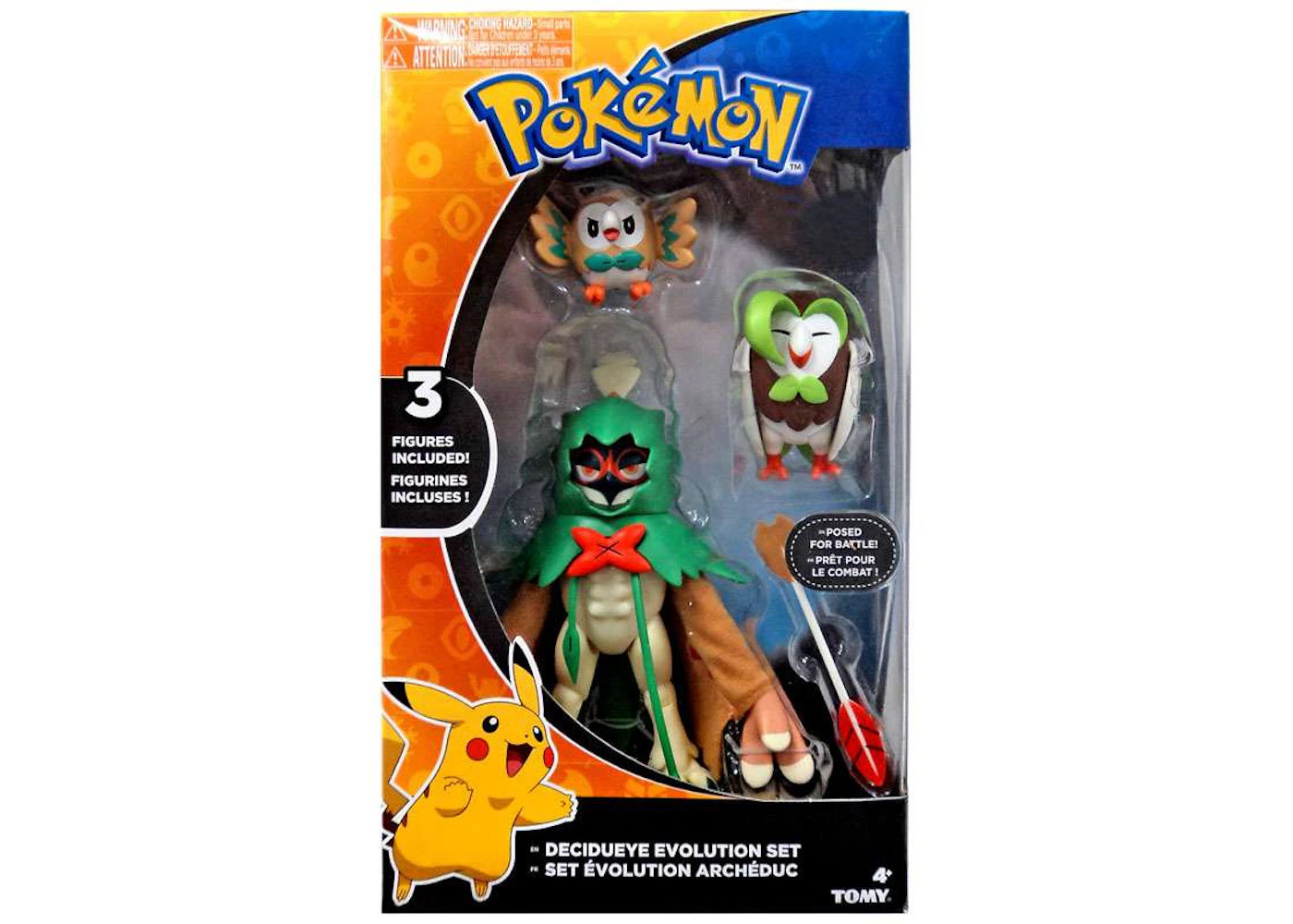 Tomy Pokemon Evolution Set Decidueye, Dartrix & Rowlet Toys 'R Us ...