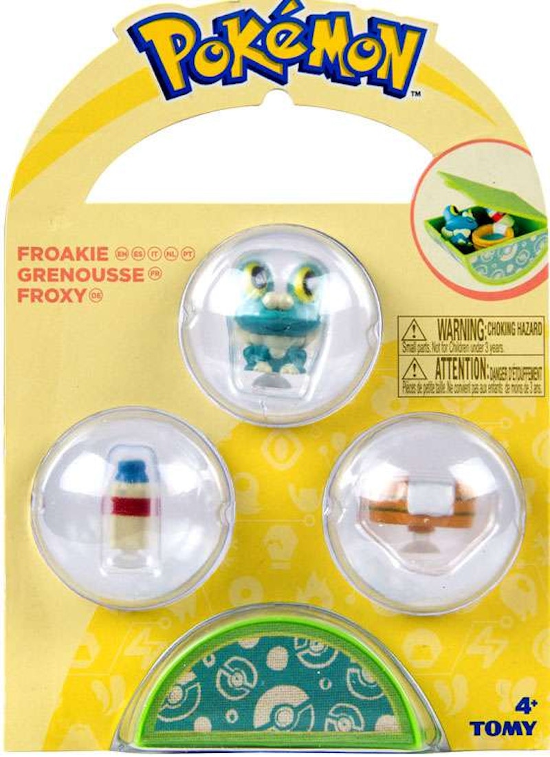 Tomy Pokemon Petite Pals Froakie Mini Figure Set Of 3