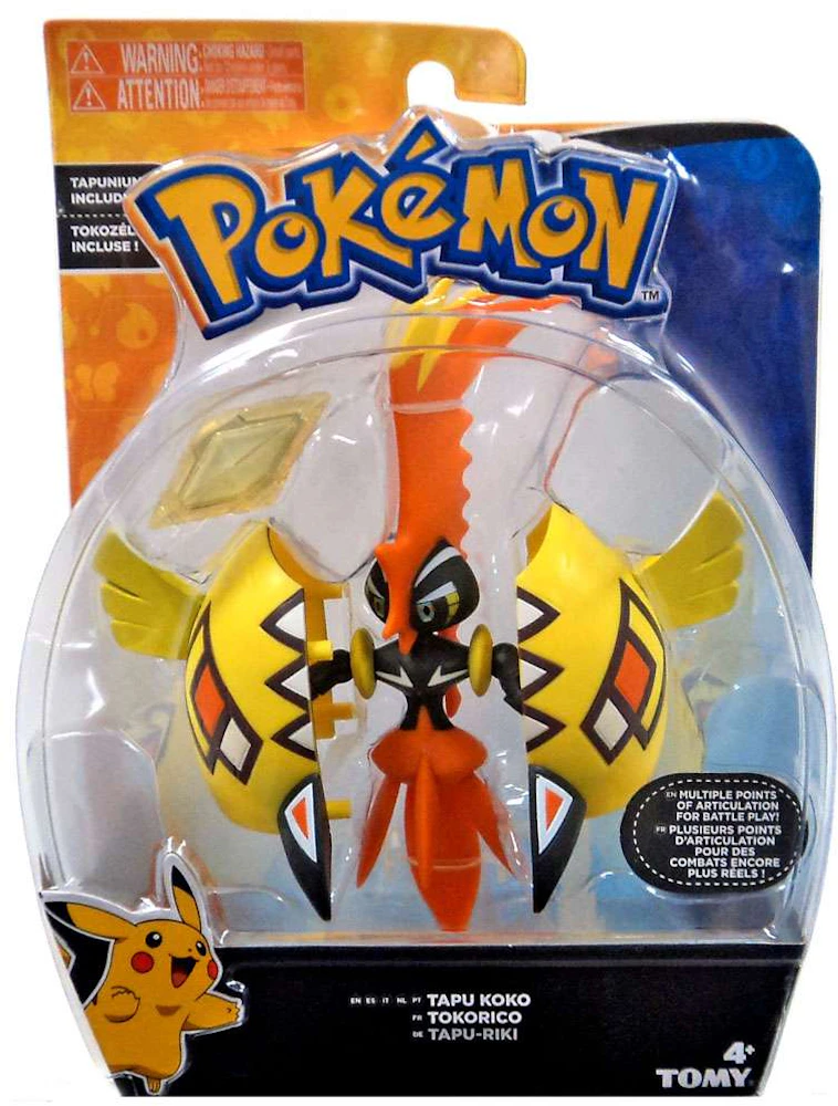 Tapu Koko Figure - Pokemon Products » Pokemon Pins/Coins/Other - Big N  Collectibles