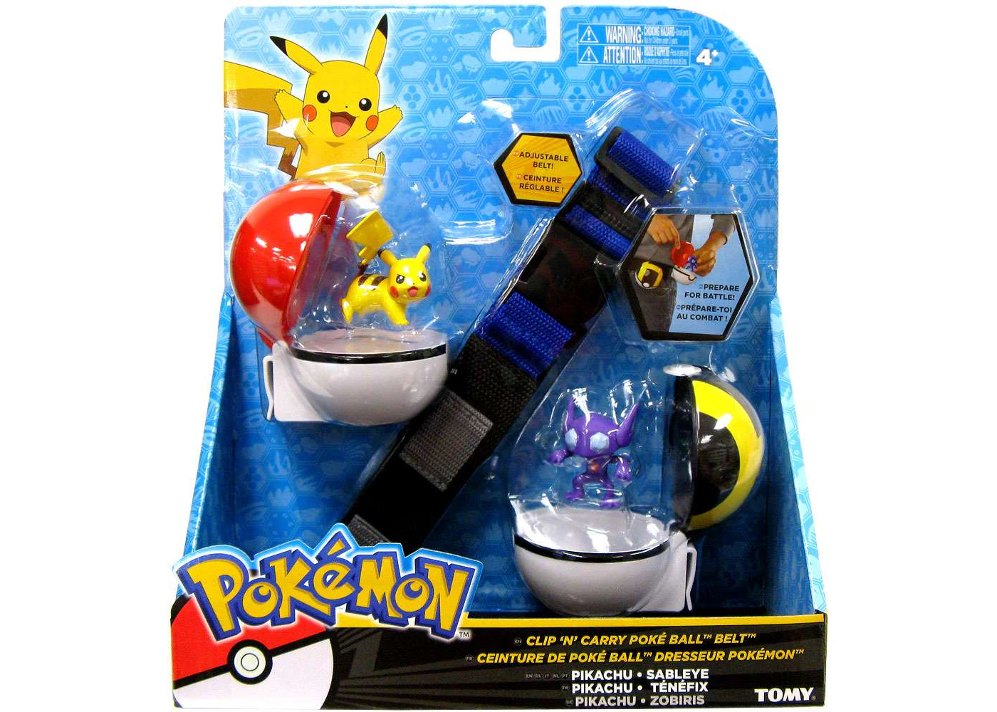 Faculteit Geheugen sigaret Tomy Pokemon XY Pikachu & Sableye Clip 'n' Carry Poke Ball Belt - US