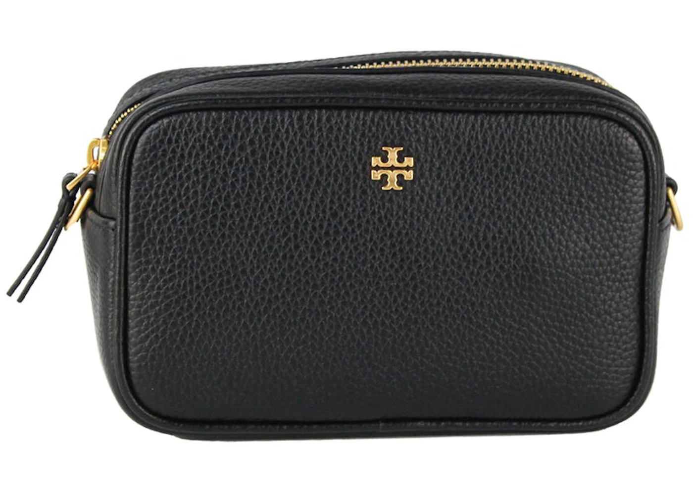 Tory Burch Blake Camera Bag Mini Black in Pebbled Leather with Gold-tone -  US