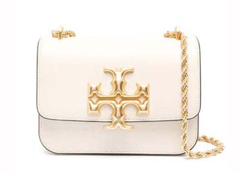 Pre-owned Tory Burch Women's  Eleanor Small Convertible Shoulder Bag In New Cream