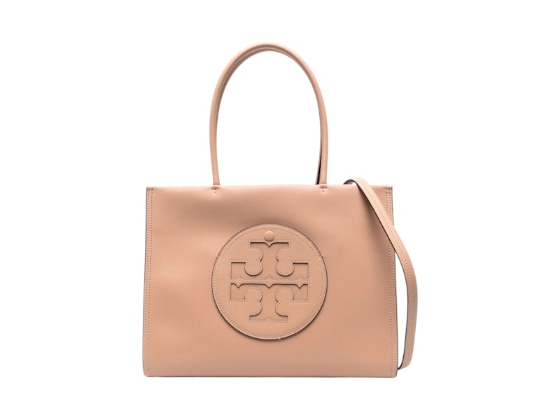 Pre-owned Tory Burch Women's Ella Bio Small Tote In Light Sand