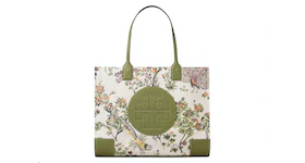 Tory Burch Ella Floral Tote Bag Sage Green