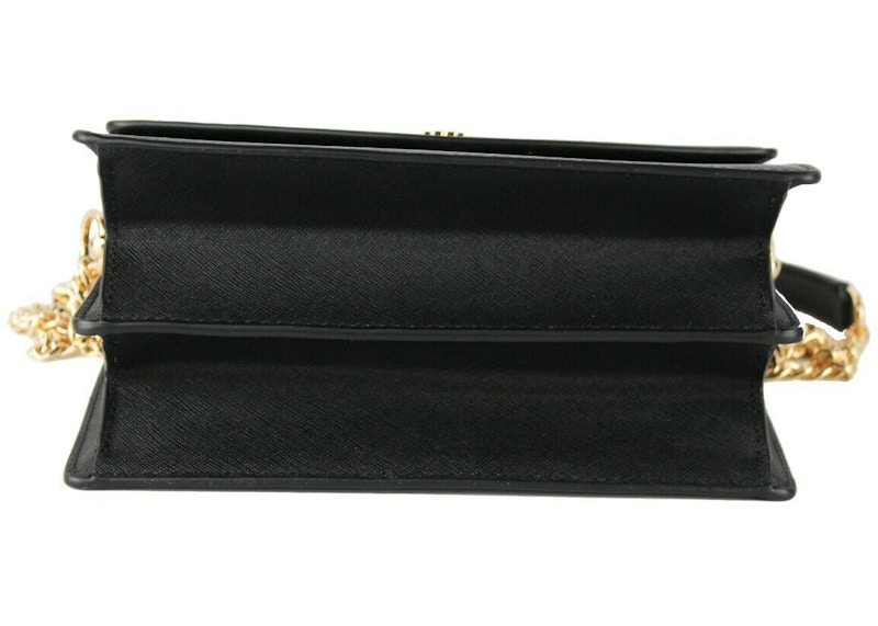 Tory Burch Emerson Envelope Shoulder Bag Small Black in Saffiano