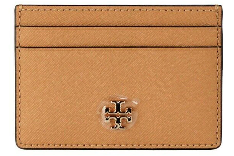 Tory Burch Emerson Slim Cardcase Cardamom in Leather with Gold-tone - US