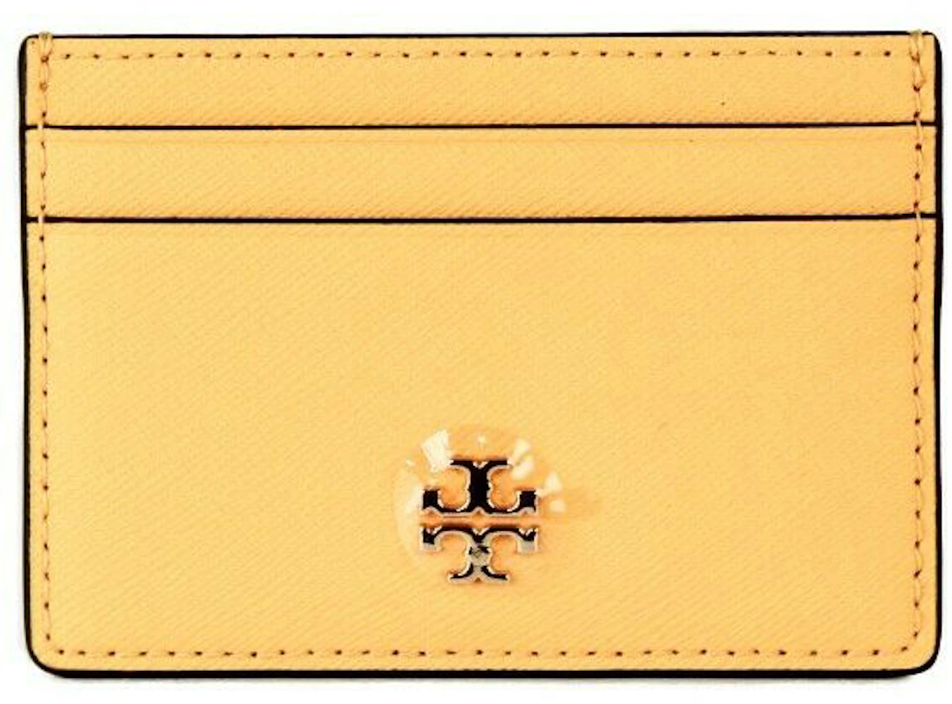 Tory Burch Emerson Slim Cardcase Solar in Leather with Gold-tone - US