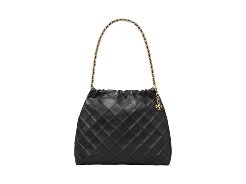 Pre-owned Tory Burch Women's Fleming Hobo Bag In Black