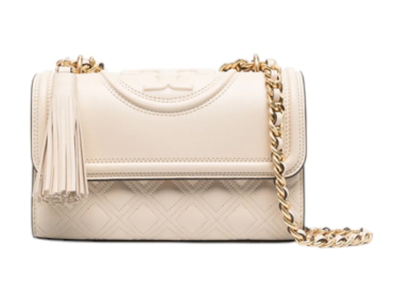 Tory Burch Fleming Small Convertible Shoulder Bag Cream