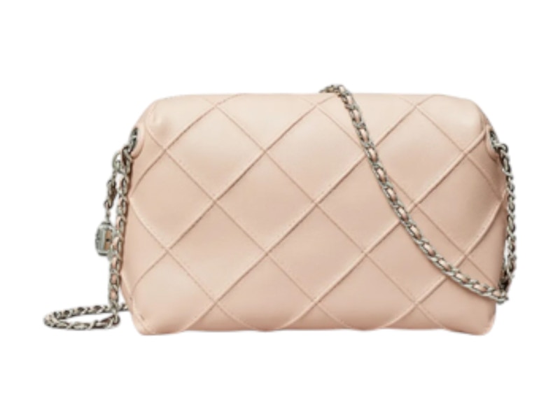 Pre-owned Tory Burch Women's Fleming Soft Crossbody Bag In Soft Pink