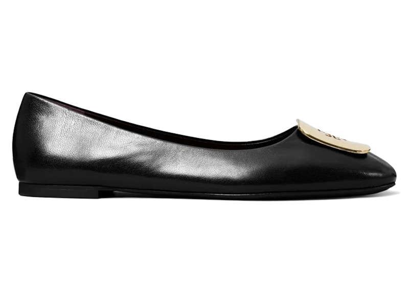 Pre-owned Tory Burch Georgia Ballet Flats Perfect (women's) Sneakers In Black
