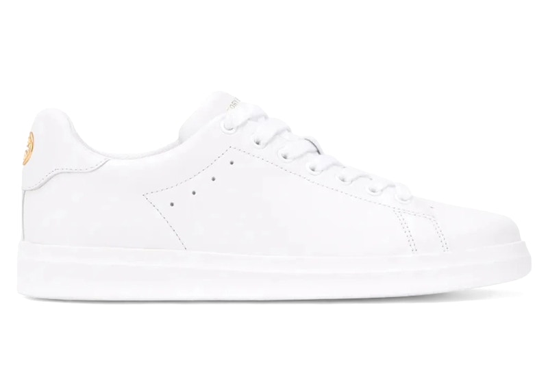 Pre-owned Tory Burch Howell Court (women's) Sneakers In Titanium White