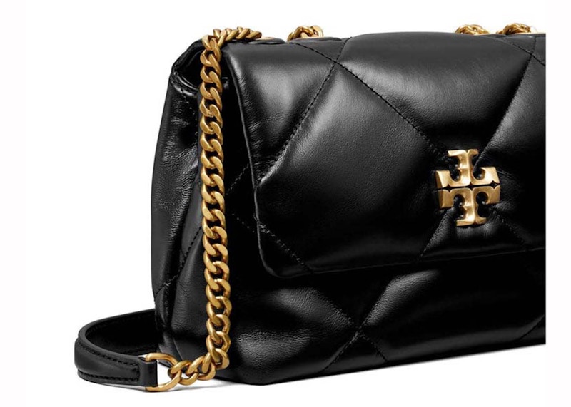 Tory Burch Kira Diamond Quilt Small Convertible Shoulder Bag Black