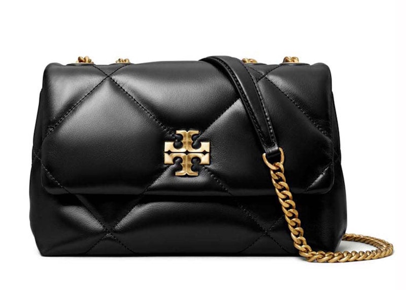 Tory Burch Kira Diamond Quilt Small Convertible Shoulder Bag Black