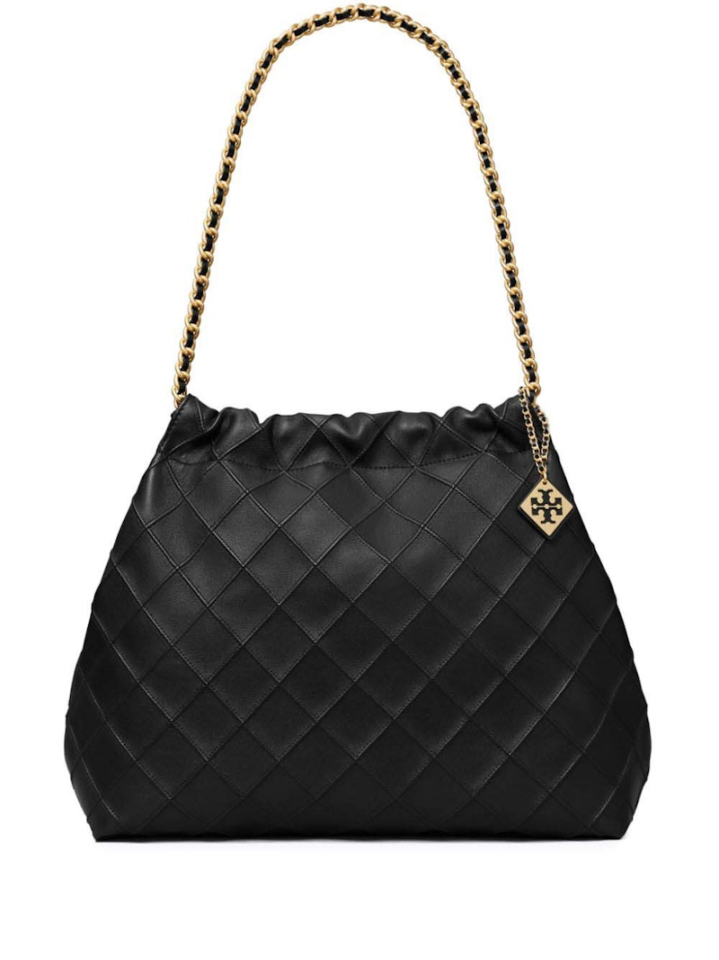 Pre-owned Tory Burch Women's Logo Hobo Bag In Black