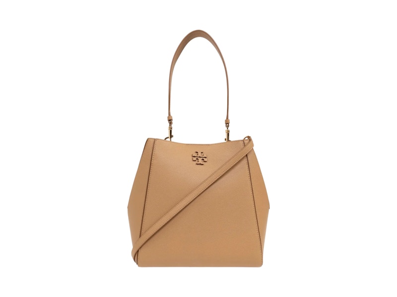 Pre-owned Tory Burch Women's Mcgraw Bucket Bag In Tiramusu