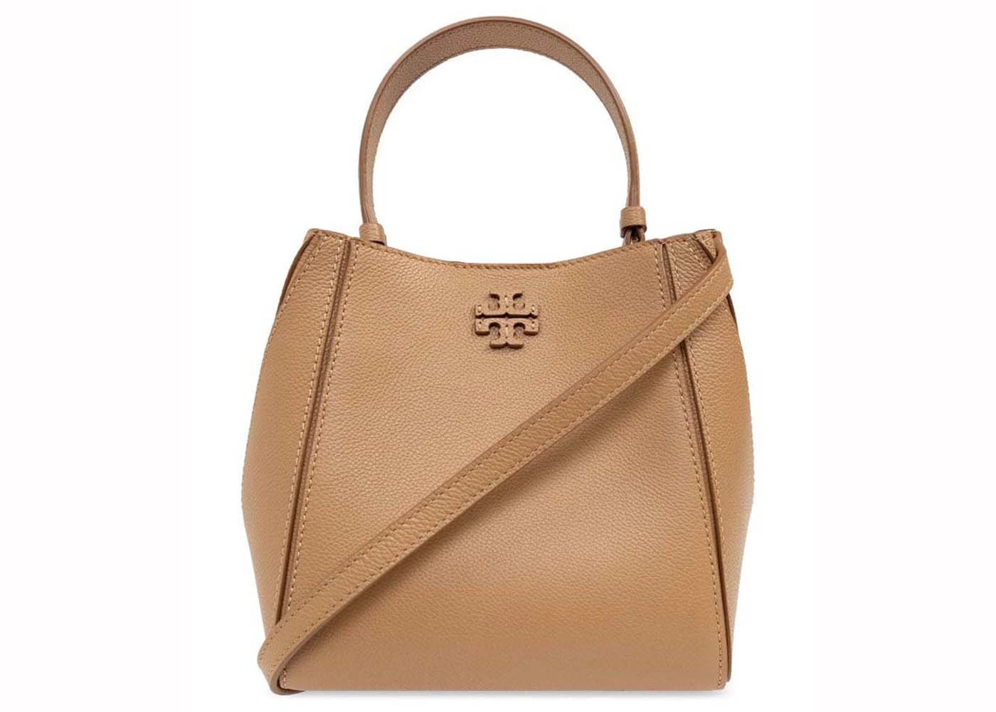 Tory Burch McGraw Small Bucket Bag Tiramisu in Leather US