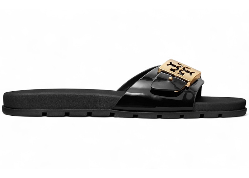 Pre-owned Tory Burch Mellow Slide (women's) Sneakers In Black/gold In Multi