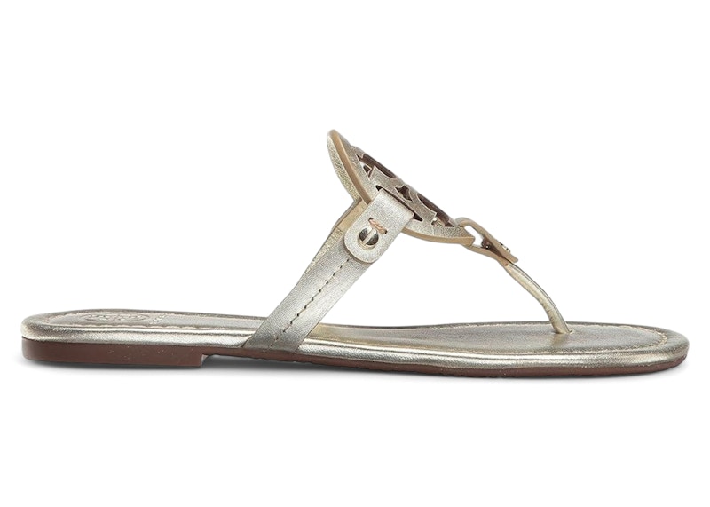 Tory Burch Miller Sandals Metallic Spark Gold (Women's