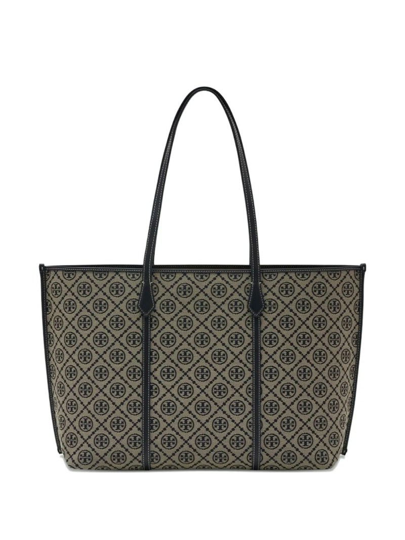Tory Burch Perry T Monogram Tote Bag Tory Navy