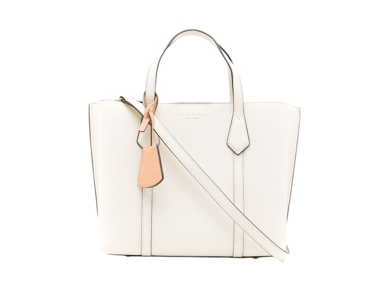 Tory Burch Perry Triple-Compartment Small Tote New Ivory