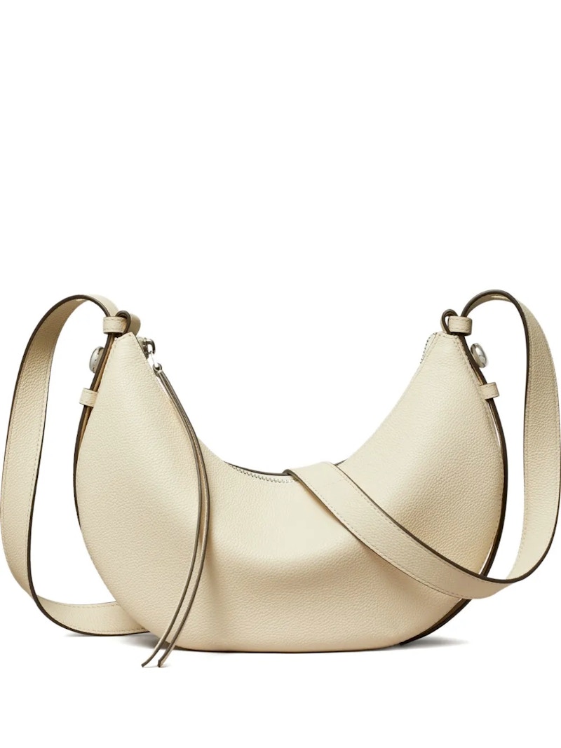 Sac Tory Burch Romy Half Moon crème claire