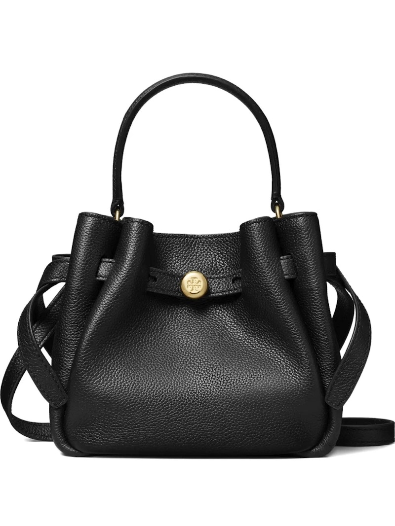 Tory Burch Romy Mini Bucket Bag Black