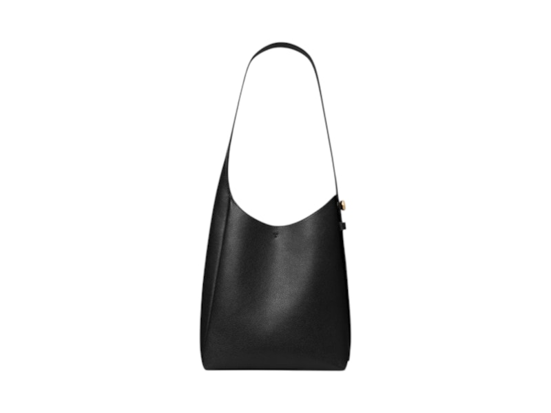 Tory Burch Romy Small Hobo Bag Black in Leather - US