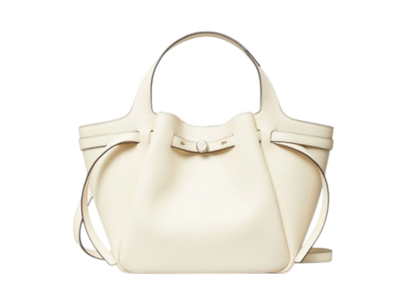 Tory Burch Romy Small Tote Bag Light Cream