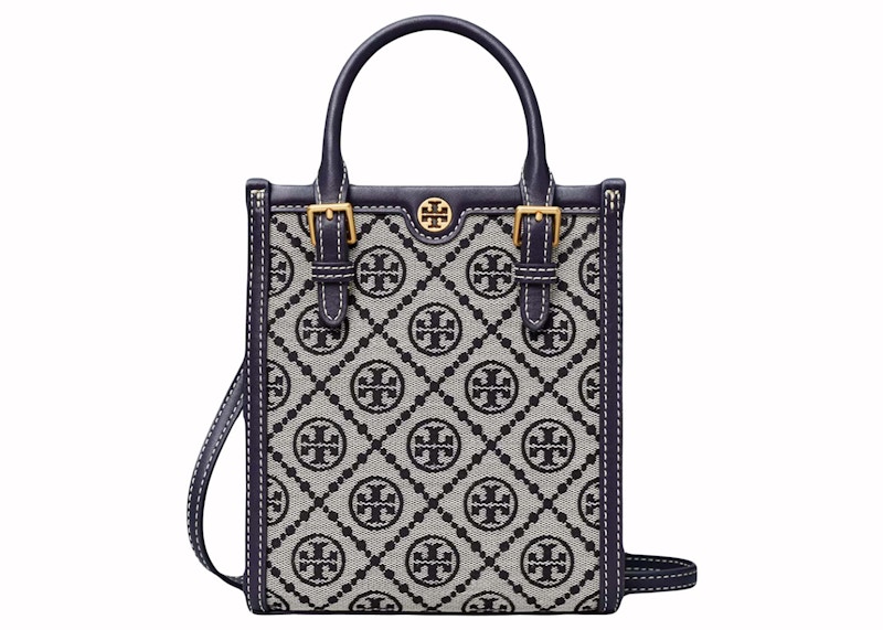 Tory Burch T Monogram Mini Tote Navy