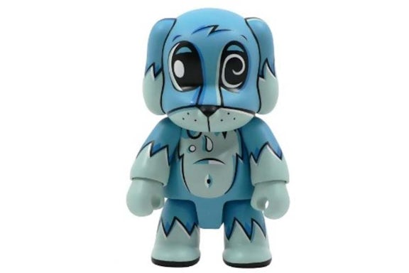 Toy2R 8" Qee Toxic Swamp Dog (Blue) by Joe Ledbetter Figure