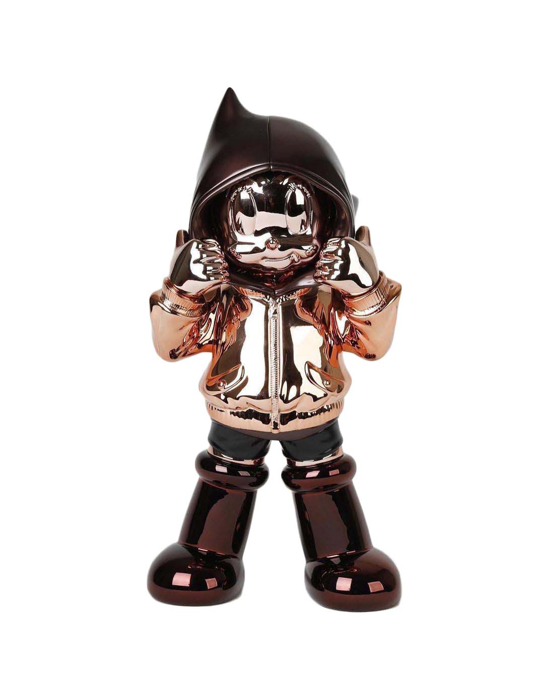 ToyQube Astro Boy Chrome Hoodie Figure Rose Gold/Brown/Chocolate ...