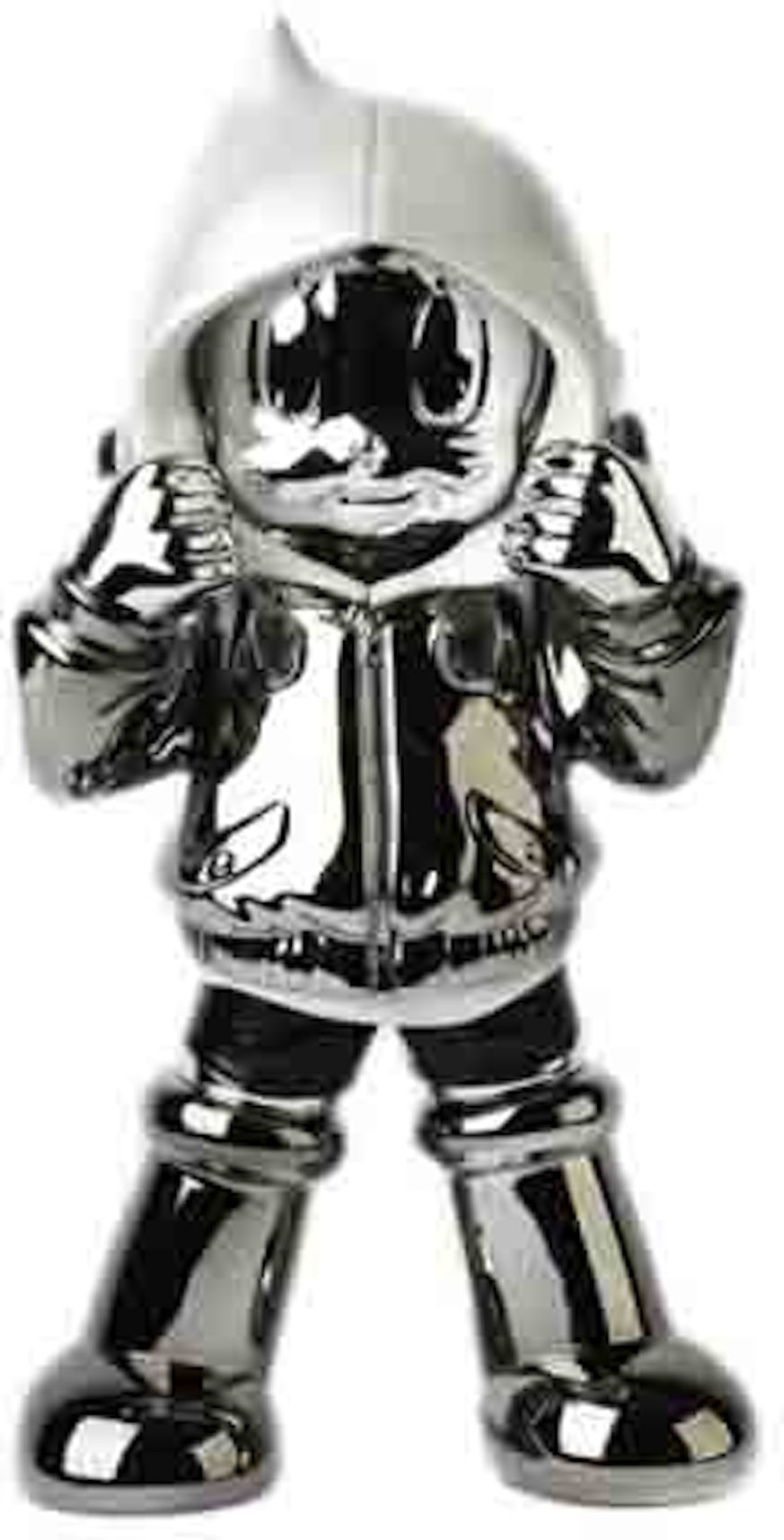 ToyQube Astro Boy Chrome Hoodie - Vol.02 NTWRK Exclusive Colorway Action  Figure White - SS21 - US