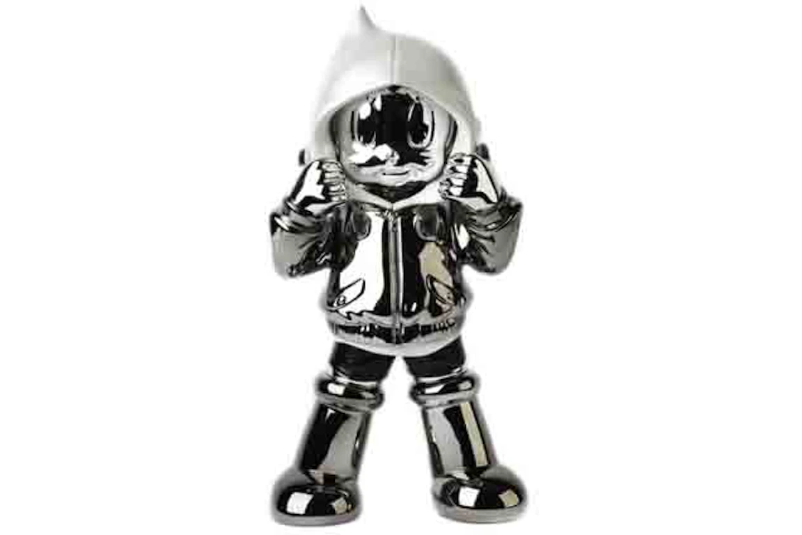 ToyQube Astro Boy Chrome Hoodie - Vol.02 NTWRK Exclusive Colorway Action Figure White