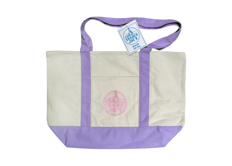 Trader Joe's Lavender Trader Joe's Canvas Tote Bag Lavender