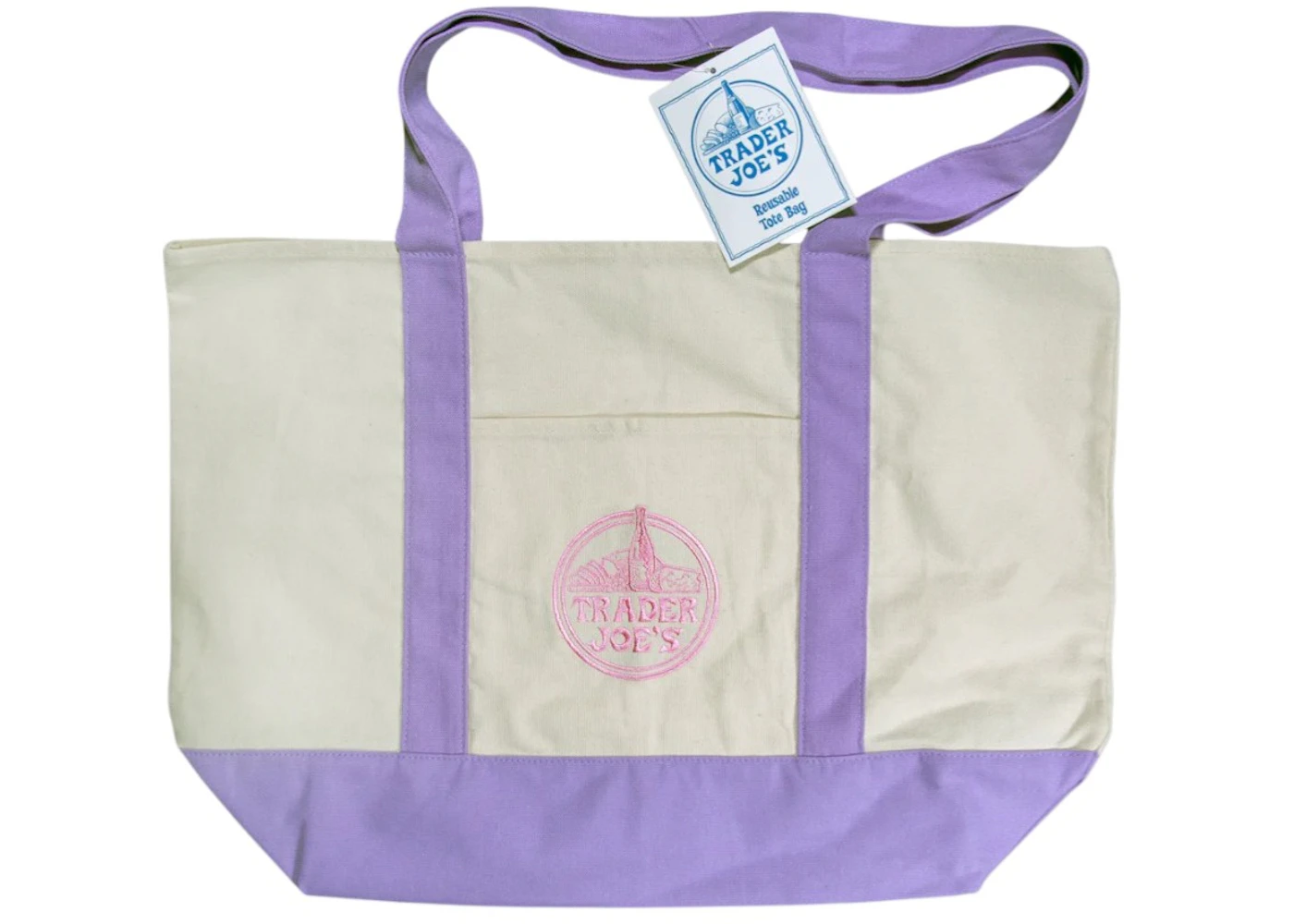 Trader Joe's Lavender Trader Joe's Canvas Tote Bag Lavender