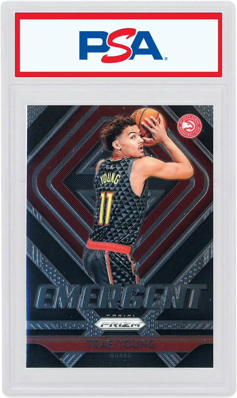 Trae Young 2018 Panini Prizm Rookie Emergent #5 (PSA or BGS Graded)