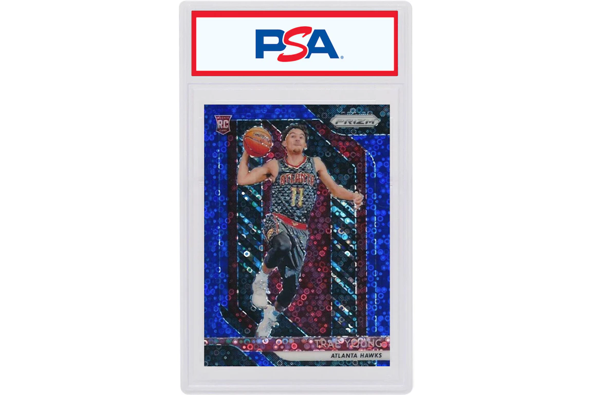 Trae Young 2018 Panini Prizm Rookie Fast Break Blue /175 #78