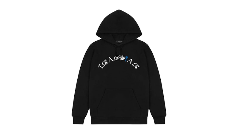 Trapstar Arch Script Hoodie Black/Blue