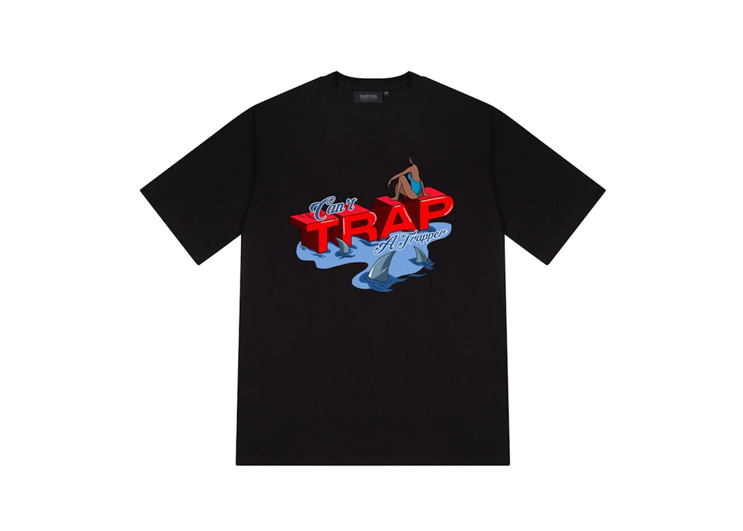 Pre-owned Trapstar Can't Trap A Trapper Tee Black