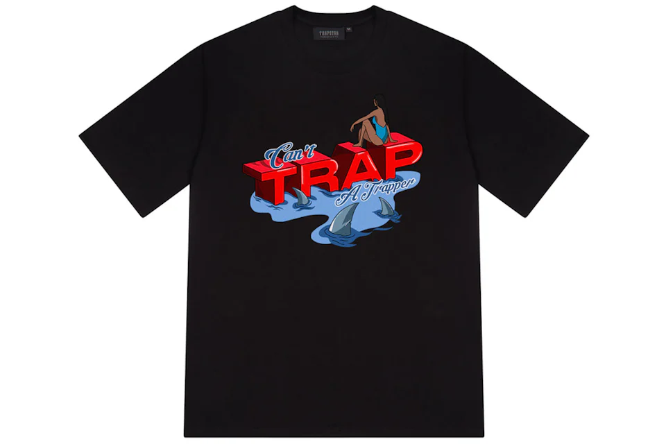 Trapstar Can't Trap A Trapper Tee Black