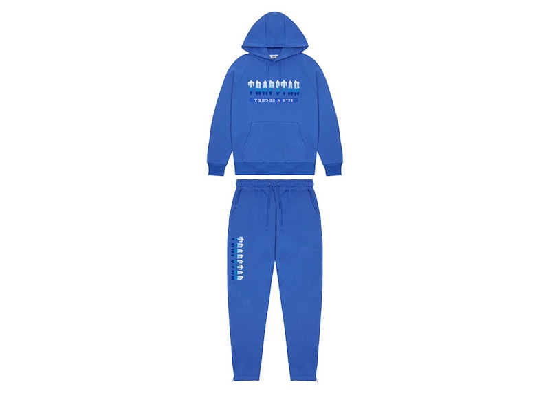 Trapstar Chenille Decoded 2.0 Hooded Tracksuit Dazzling Blue Men's