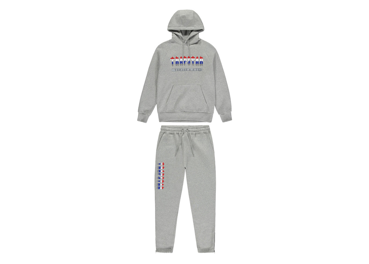 Trapstar Chenille Decoded 2.0 Hooded Tracksuit Grey Revolution Edition
