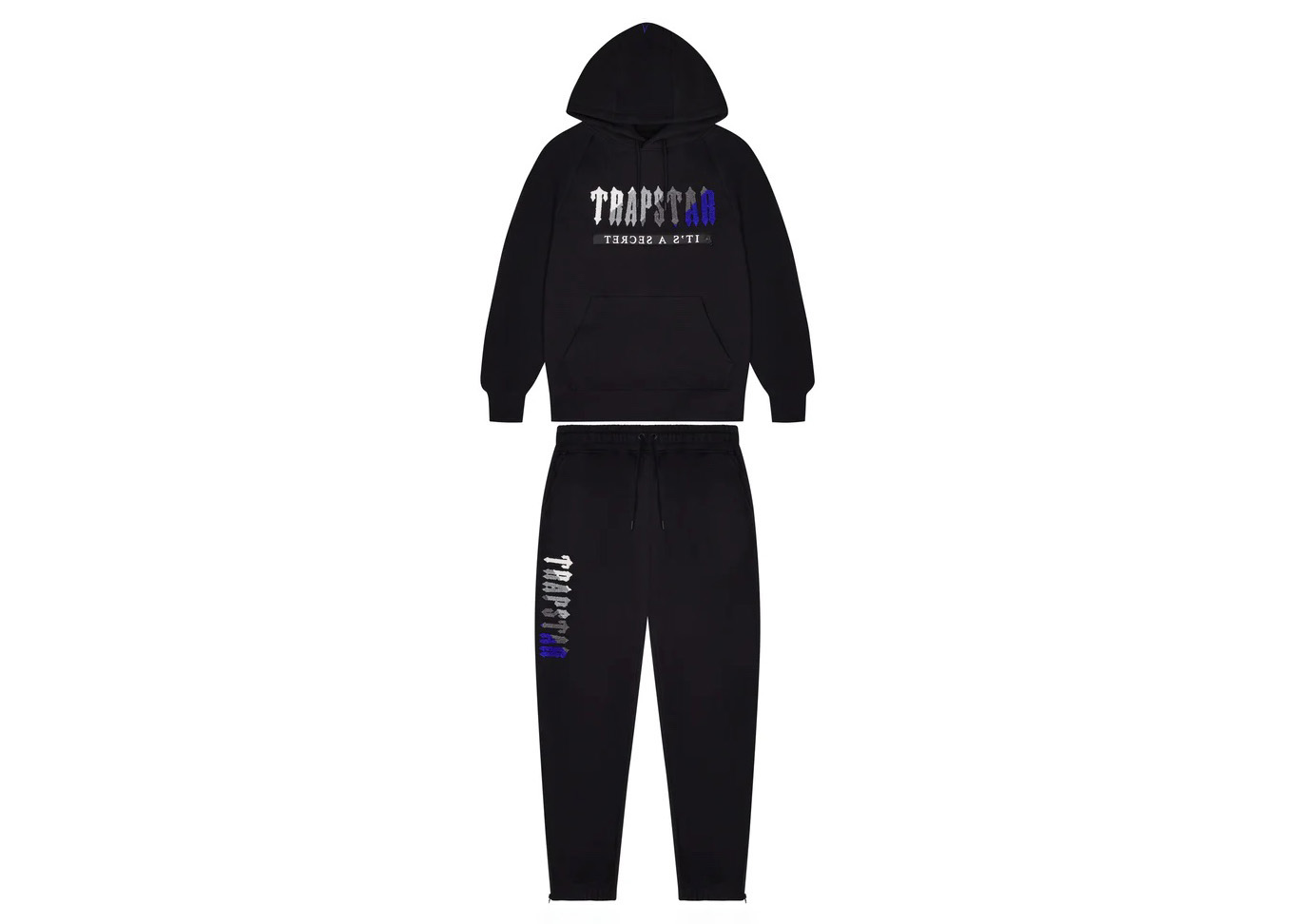 Trapstar Chenille Decoded Hoodie Tracksuit Black Ice Flavours 2.0 