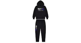 Trapstar Chenille Decoded 2.0 Hoodie Tracksuit Black/Dazzling Blue