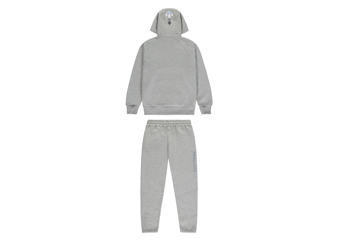 Pre-owned Trapstar Chenille Decoded 2.0 Hoodie Tracksuit Grey/blue