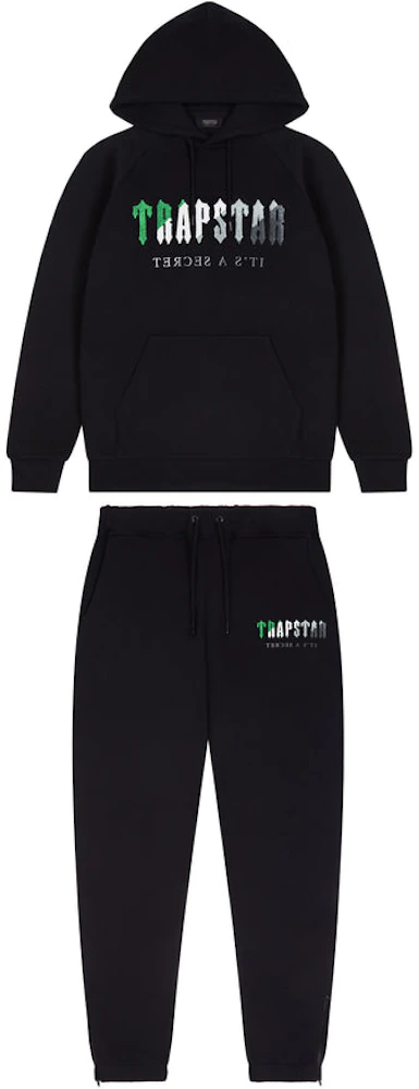 Trapstar Chenille Decoded Hooded Tracksuit Grey/Green Bee AW22 Edition  Men's - FW22 - US