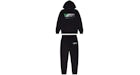 Trapstar Chenille Decoded Hooded Tracksuit Black/Green Bee AW22 Edition